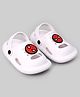 Cute Walk by Babyhug Marvel Clogs with Spider-Man Applique - White