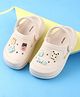 Babyoye Slip-On Panda & Love Patch Clogs - Cream