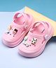 Babyoye Slip-On Panda & Love Patch Clogs - Pink