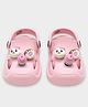 Mi Arcus Animal Applique Detailed Slingback Clogs - Pink
