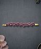 Knotty Ribbons Stone Embellished Twisted Bracelet - Purple