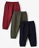 Zero Cotton Interlock Knit Full Length Leggings Pack of 3 in Green