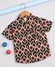 The Magic Wand Cotton Woven Shirt with Half Sleeves and Floral Print in Beige for 2-3 Years
