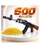 NHR AK47 Toy & Shooting Weapon for Kids with Laser Light and 500 Bullets, Sniper Guns/Rifle Guns/Machine Gun Toy (Black)