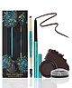 Parul Garg Beauty 3-in-1 Eye & Brow Pack, Kajal, Eyeshadow & Dual Brush - Deep Brown