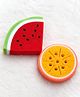 COZY VIBES Soft Fruit Shaped Back Bath Scrubber Shower Sponge Body Cleaning Balls Bath Brushes for Kids Children - PACK OF 1 - COLOR MAY VARY