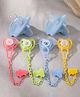 COZY VIBES Soothing Pacifiers Made Silicone Material Without Bisphenol A, With Dust Covers And Anti Drop Chains- PACK OF 1 - COLOR MAY VARY