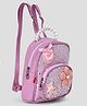 Babyhug Fashion Backpacks With Floral Applique Sequinned Free Size -Purple
