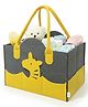 House of Quirk  Baby Diaper Caddy Organizer Portable Nursery Storage Basket for Diapers & Wipes Car Organizer for Newborn Essentials  Yellow Giraffe