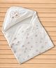 Simply Interlock Knit Hooded Towel & Wrappers with Vehicle Print - Cream