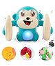 Wembley Dancing Monkey Musical Toy for Kids Spinning Rolling Doll with Voice Control, Light & Sound Effects - Blue