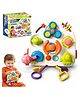 Wembley Toys Mini Space Busy Board for Toddlers Montessori Sensory Activity Toy with Spinning, Sliding & Fine Motor Activities