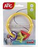 ABC Baby Rattle Teether Set Soft Multi-Turn Teether with Rattle for Babies - Yellow