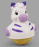ABC Rolling Wiggling Zebra Roly Poly Magnetic Wobble Toy - White