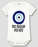 Arvesa Cotton Blend Knit Half Sleeves Nazariya Icon Printed Onesie - White