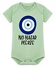 Arvesa Cotton Blend Knit Half Sleeves Nazariya Icon Printed Onesie - Soft Green