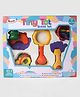 Annie TOY TALES Tinny Tot Baby Rattles Set 5 Piece Newborn Rattle & Teether Toy Set Lightweight, BPA Free & Non Toxic - Multicolor