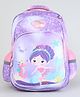 KIDLINGSS 17 Inches Mermaid Print Backpack|2 Main Compartments, 1 Front Compartment, 2 Side Bottle Pockets|Water Resistant|Back Cushioning|For School Travel & Outdoors| - Purple