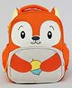 KIDLINGSS 14 Inches Cartoon Face Backpack|1 Main Compartment, 1 Front Compartment, 2 Side Bottle Pockets| Water Resistant| Back Cushioning| For School Travel & Outdoors| - Orange