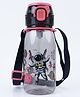 QIPS Kids Tritan Sipper Bottle 650ml BPA Free Bottle with Dual Lock Lid Silicone Straw & Carry Strap - Black