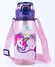 QIPS Kids 650 ml Tritan Sipper Bottle with Dual Lock Lid, Silicone Straw & Carry Strap - Pink