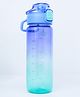 QIPS Tritan 750 ml Sipper Bottle with Push-Button Lock Lid, Sipper Spout & Hydration Tracker- Purple-Teal