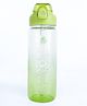 QIPS Tritan 750 ml Sipper Bottle with Flip Open Lock Lid Silicone Straw & Hydration Tracker Green