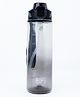 QIPS Tritan 700 ml Sipper Bottl BPA-Free Water Bottle with Push-Button Lock Lid & Silicone Straw - Smoke Black