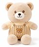 ELITE CREATIONS 40 cm Dungaree Teddy Bear Plush Toy for Kids Cream