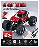 Fiddlerz Remote Control Car Toy for Kids | Rock Crawler Monster Truck Drift RC Car | 100+ft Range 2.4GHz Remote | Rechargeable Battery | Type-C USB | Off-Road Climbing Racing Car | Birthday Gift Red