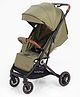 Babyhug Standard Baby Stroller - Army Green| Comfortable Seating| Safety Harness| Reclining Backrest| Compact Fold| Smooth Maneuverability| Linked Brake| Adjustable Canopy| 0-3 Years