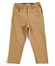 JusCubs Cotton Woven Solid Trousers - Khaki