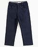 JusCubs Cotton Woven Solid Trousers - Navy Blue