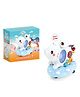 YAMAMA Musical Dancing Funny Elephant Toy with Floating Ball, Bump and Go Action, LED Lights And Music, Fun Entertainment Kids Toys - Multicolor