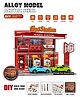 YAMAMA DIY Alloy Model Gas Station & Convenience Store Acrylic Simulation Scene Playset for Kids, Fun Entertainment Kids Toys - Color And Design May Vary