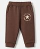 Zero Cotton Interlock Knit Full Length Leggings with Full Length and Star Print in Brown