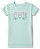 GAP Cotton Mixes Knit One Frock with Half Sleeves and GAP Print in Light Green
