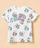 GAP Cotton Knit Relaxed Fit Round Neck T-Shirt with Half Sleeves and Paw Patrol Print - White