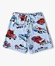 GAP Cotton Knit Vehicle Printed Regular Fit Mid Rise Shorts - Blue