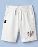 GAP Cotton DC Knit Regular Fit Mid Rise Shorts With Mickey Mouse Graphic - White
