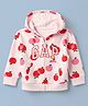 GAP Cotton Knit Sweatshirt with Full Sleeves and Apple Print in Red