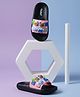 HAPPY FEET Pineapple & Teddy Bear Applique Detailed Sliders - Pink