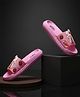 HAPPY FEET Bunny With Carrot Designed Sliders - Pink