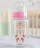 StarAndDaisy Borosilicate Glass Baby Feeding Bottle with Soft Silicone Nipple BPA Free Anti Colic Wide Neck Heat Resistant Sterilizer Safe for Newborn Babies and Infants Red 125 ml PO2