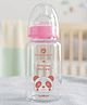 StarAndDaisy Borosilicate Glass Baby Feeding Bottle with Soft Silicone Nipple BPA Free Anti Colic Wide Neck Heat Resistant Sterilizer Safe for Newborn Babies and Infants Pink 125 ml PO3