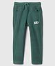 GAP Cotton Mixes Knit Full Length Lounge Pant with GAP Print - Green
