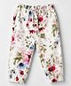 GAP Knit Full Length Lounge Pant With Floral Print - White