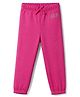 GAP Cotton Poly Knit Solid Full Length Track Pant With Logo & Micky Mouse Print -Pink