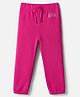 GAP Cotton Mixes Knit Full Length Lounge Pant with GAP Print - Neon Pink