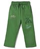 GAP Cotton Poly Knit Solid Full Length Track Pant With Logo & Cartoon Print - Green